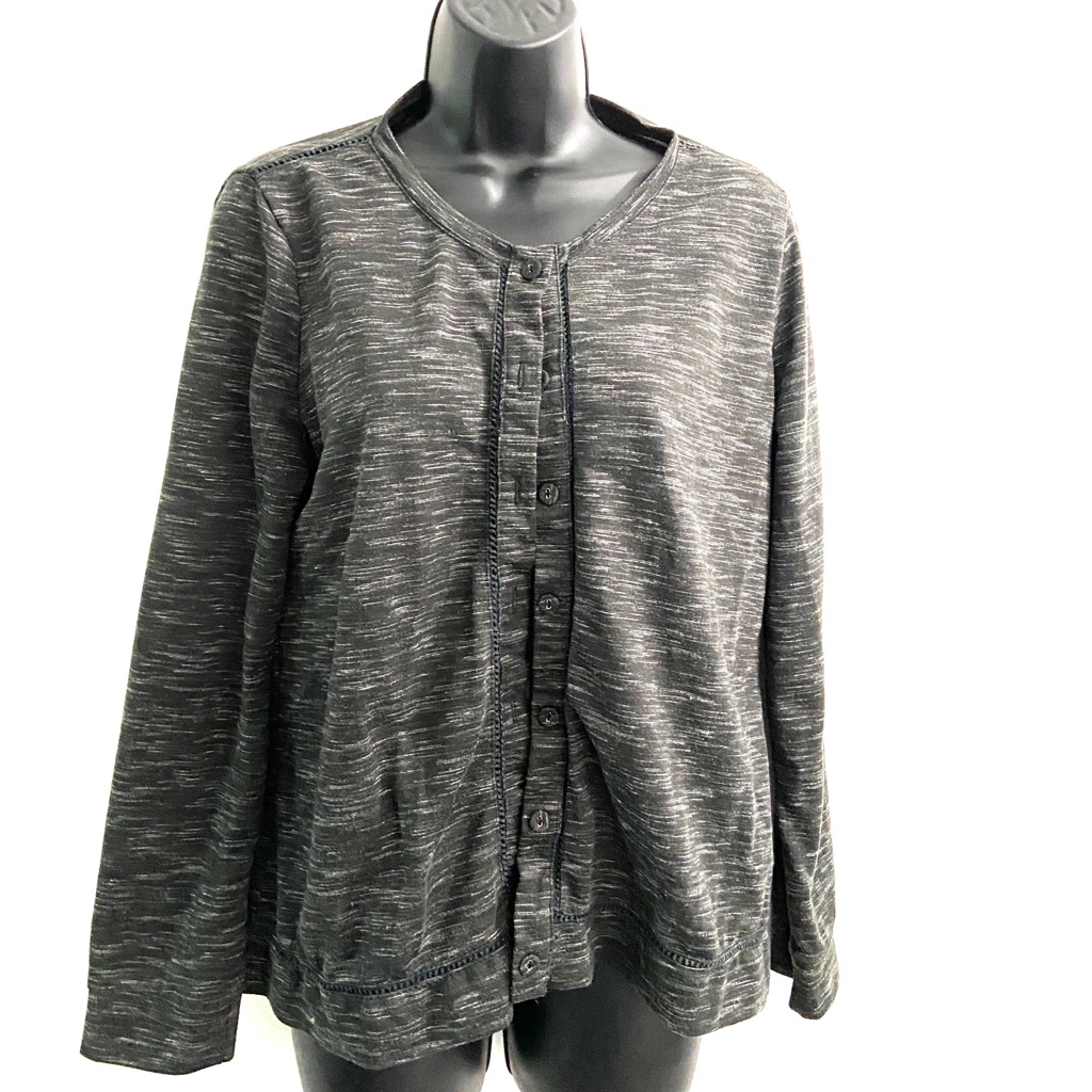 Chic Gray Button Up